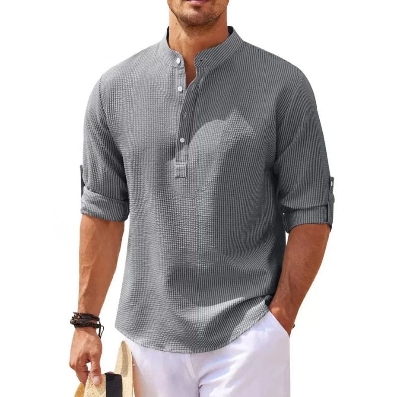 Camisa de Linho Beach Wear