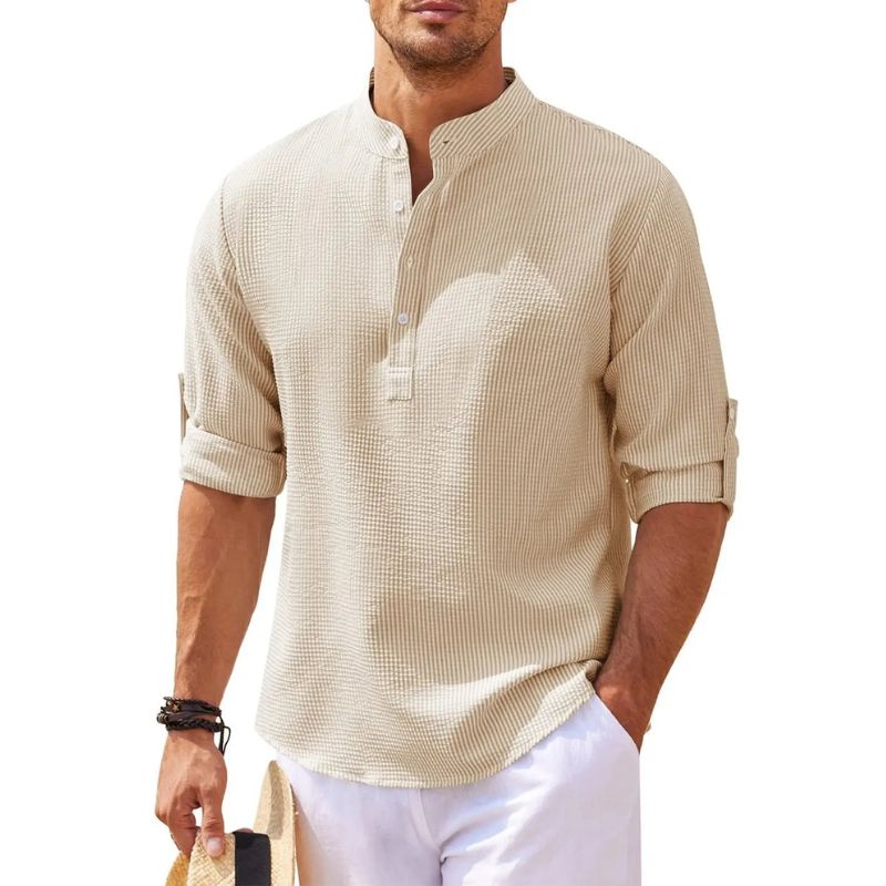 Camisa de Linho Beach Wear