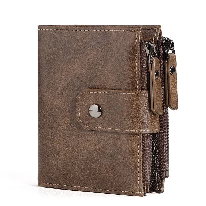 Carteira de Couro Clássica Allegante Ziper