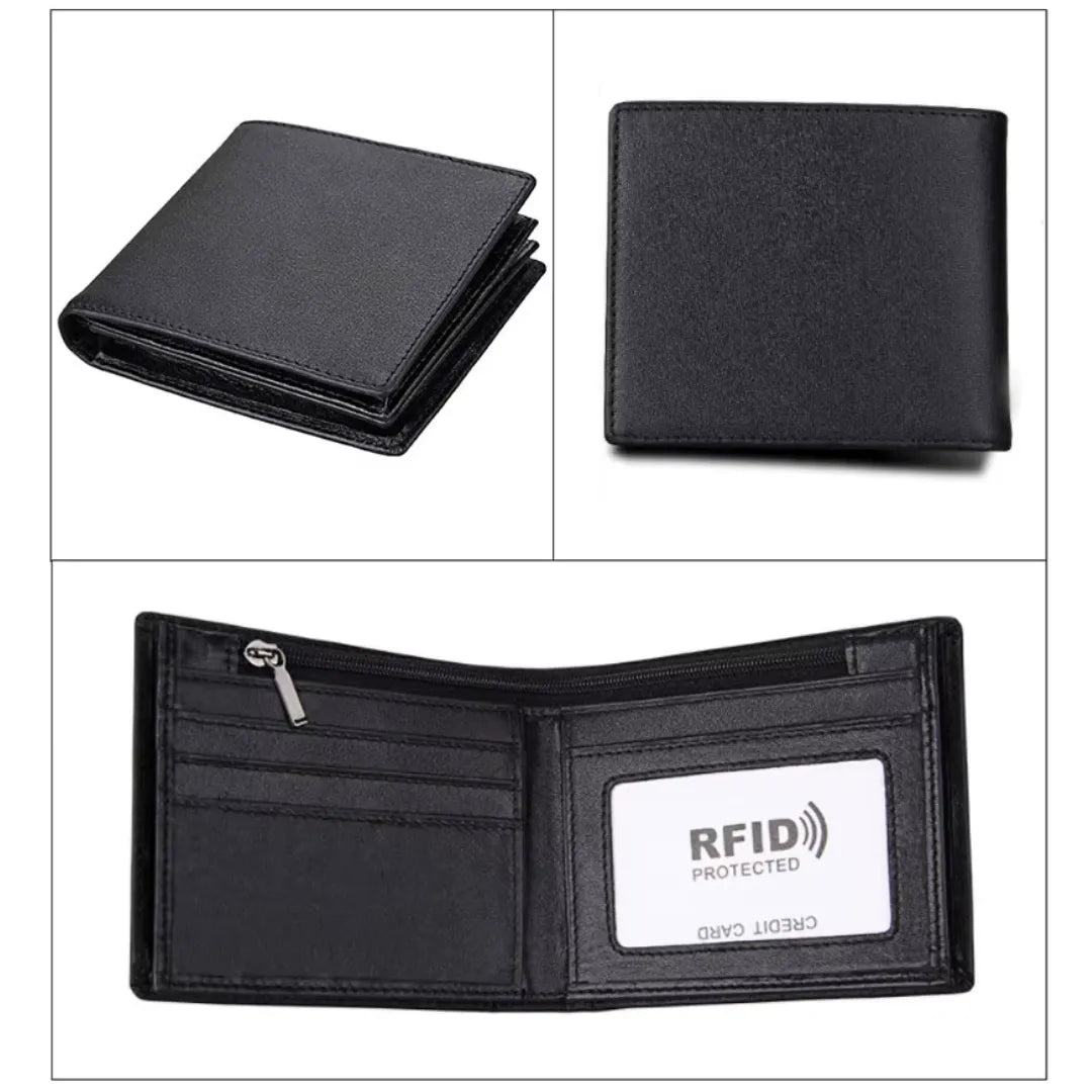 Carteira de Couro Legítimo Anti RFID | Allegante Leather II