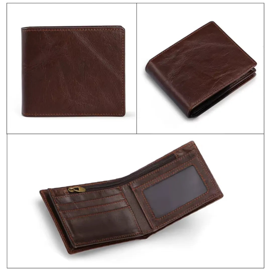 Carteira de Couro Legítimo Anti RFID | Allegante Leather II