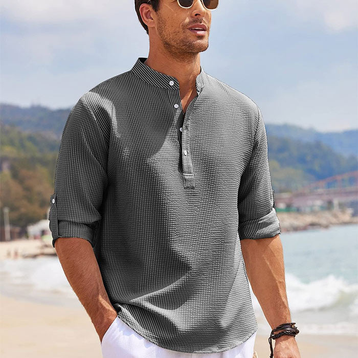 Camisa de Linho Beach Wear