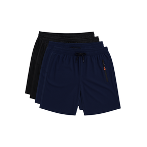 Kit 4 Bermudas DryFit PremiumPerformance - Secagem rápida, Bolso com Zíper e Ajuste Anatômico | FRETE GRÁTIS