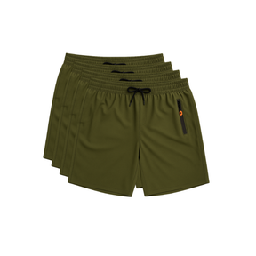 Kit 4 Bermudas DryFit PremiumPerformance - Secagem rápida, Bolso com Zíper e Ajuste Anatômico | FRETE GRÁTIS
