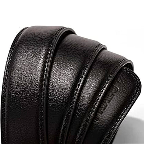 Cinto Masculino de Couro Preto Vondore LV02