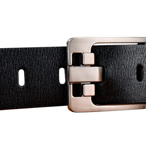 Cinto Masculino de Couro Classic Preto Vondore LV06