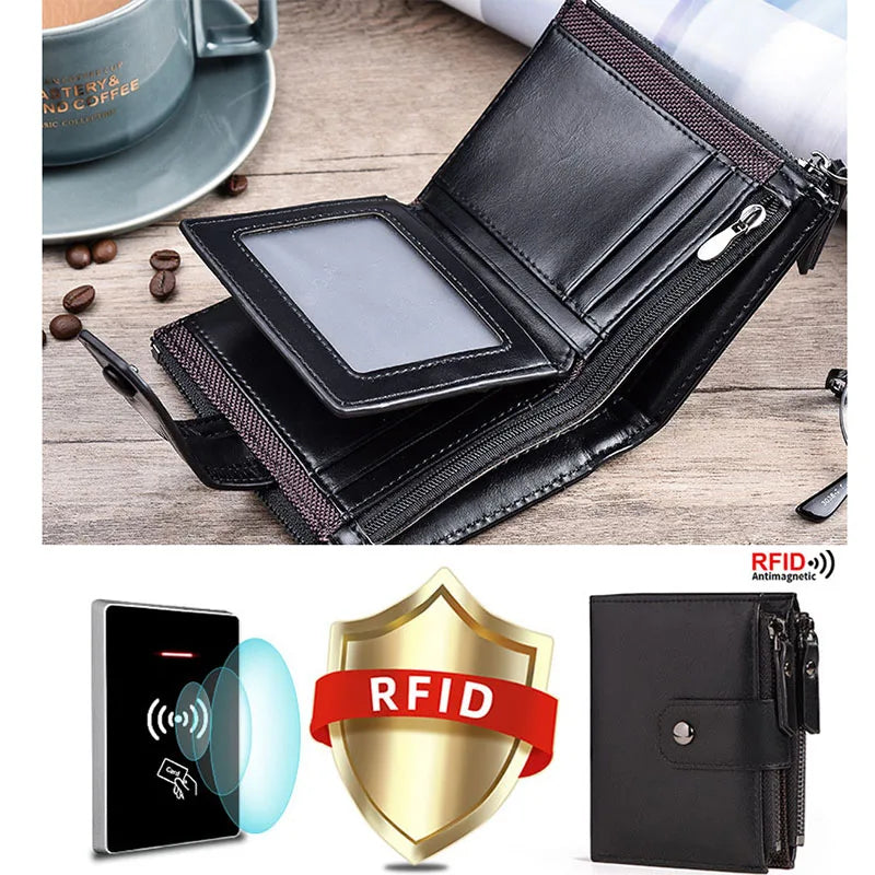 Carteira de Couro Clássica Allegante Ziper