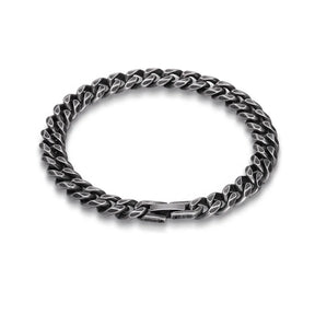 Pulseira Masculina em Aço Inoxidável Elegante e Robusta Estilo Urbano