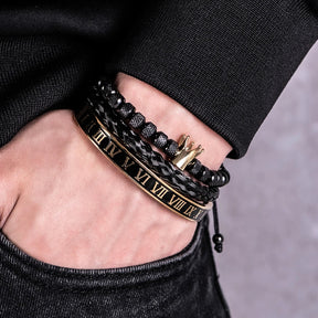 Conjunto de Pulseiras Força Real em Aço Inoxidável - Leve 3, Pague 2