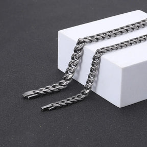 Pulseira Masculina em Aço Inoxidável Elegante e Robusta Estilo Urbano