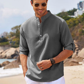 Camisa de Linho Beach Wear